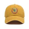 Retro Distressed Eagle Print Washed Trendy Soft Top Baseball Cap Unisex Hat