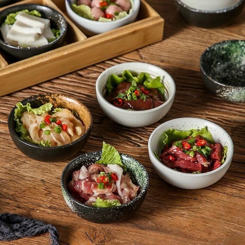 Große Bambus-Servierplatte im Rokugyo-Stil (33x22,5cm), Geteilter Lebensmittelbehälter, Perfekt für Gemüse, Mittagessen und Wurstwaren. Praktisch für Restaurants