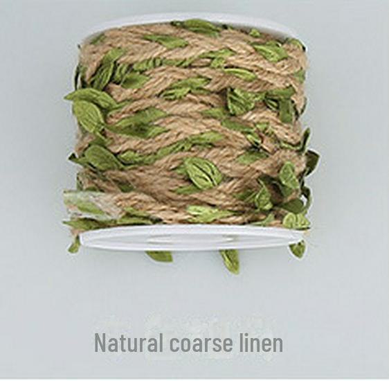 „5 mm Hanfseil mit gemischten Blättern – Forest Series Dekoratives DIY-Rattan“