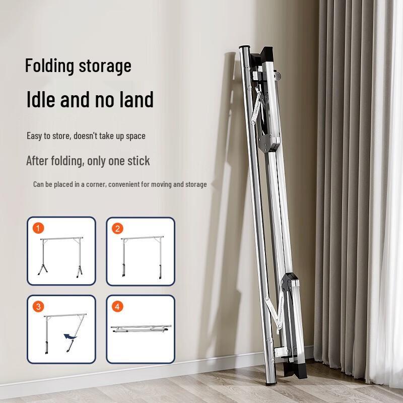 MiaoMei Stainless Steel Foldable Clothes Drying Rack