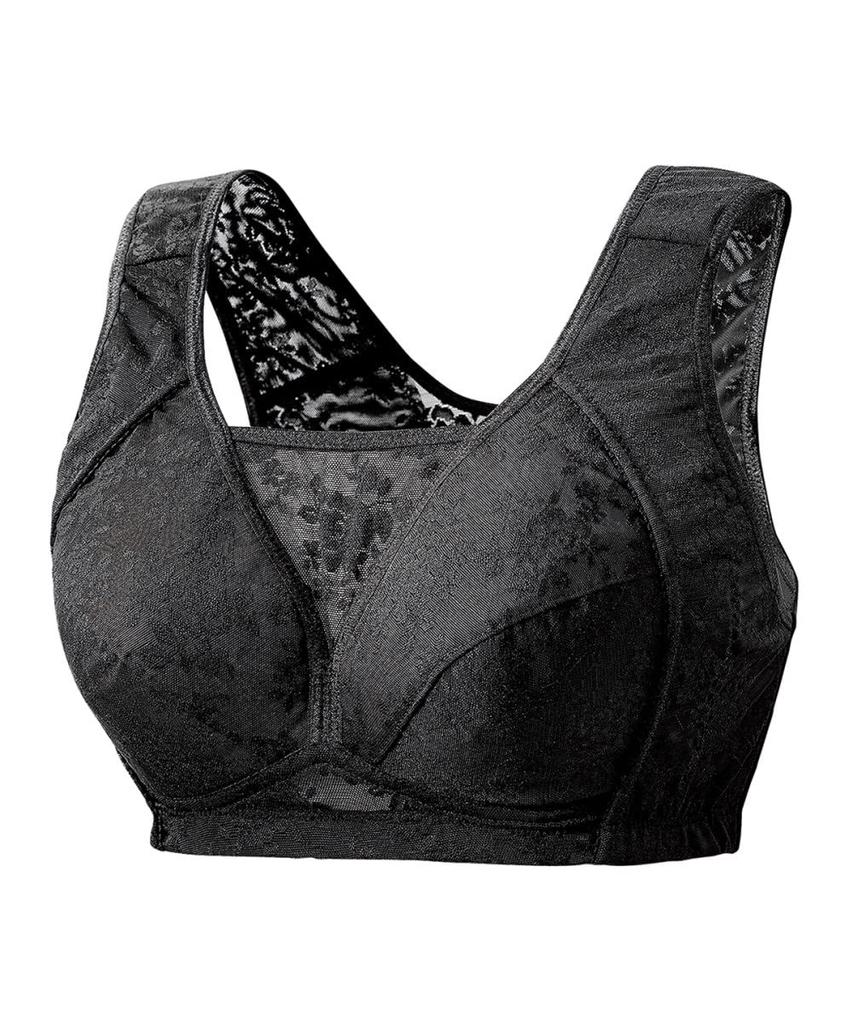 Nissen 8LG Anti-Slip Bra, Black,