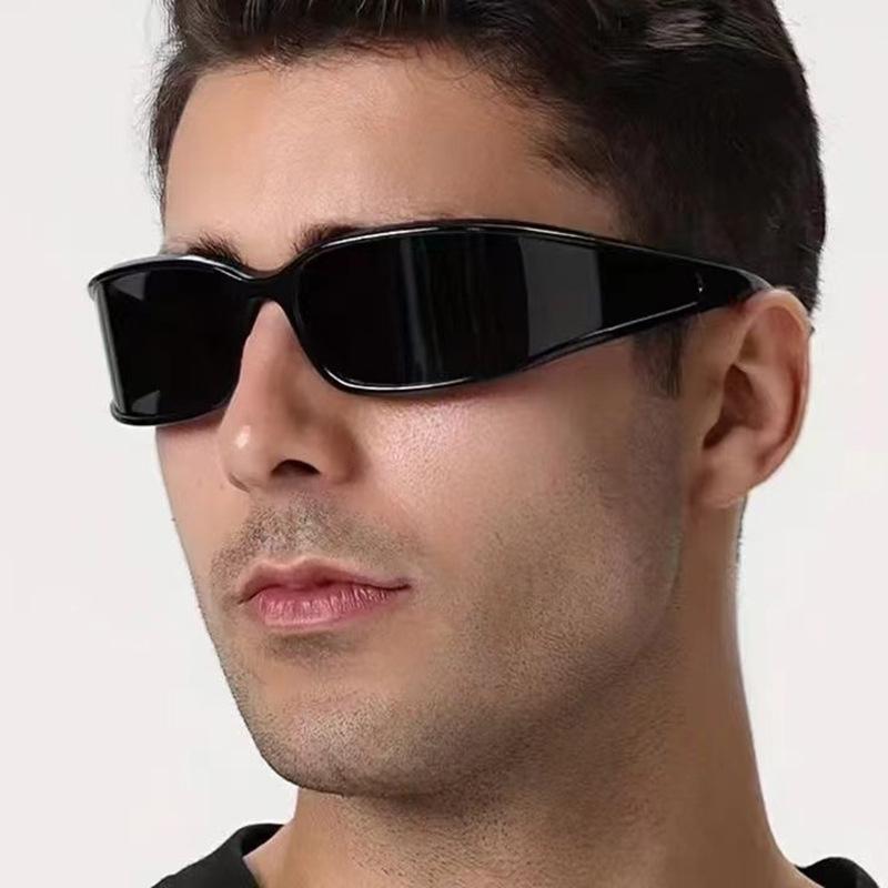 Y2K Windproof Sport Sunglasses: Influencer Style for Cycling with Narrow Frame