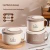 Stainless Steel Instant Noodle Bowl with Lid, Water-Draining Feature, Large Capacity, Perfect for Students and Dorms