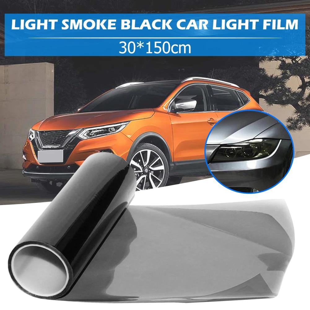 1-10Pcs Car Light Film Car Headlight Fog Light Taillight Smoke Black Vinyl Tint Film Self-Adhesive Auto Vinyl Sticker Car Decor