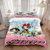 Set Copripiumino Powerpuff Girls 3 Pezzi, 1 Copripiumino + 2 Federe (Nessun inserto), Biancheria da letto accogliente, Set per camera da letto, Facile da curare, Durevole yy251103088