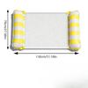 Inflatable Adult Water Hammock Chair - Foldable Striped Inflatable Swimming Ring, Swimming Gadget