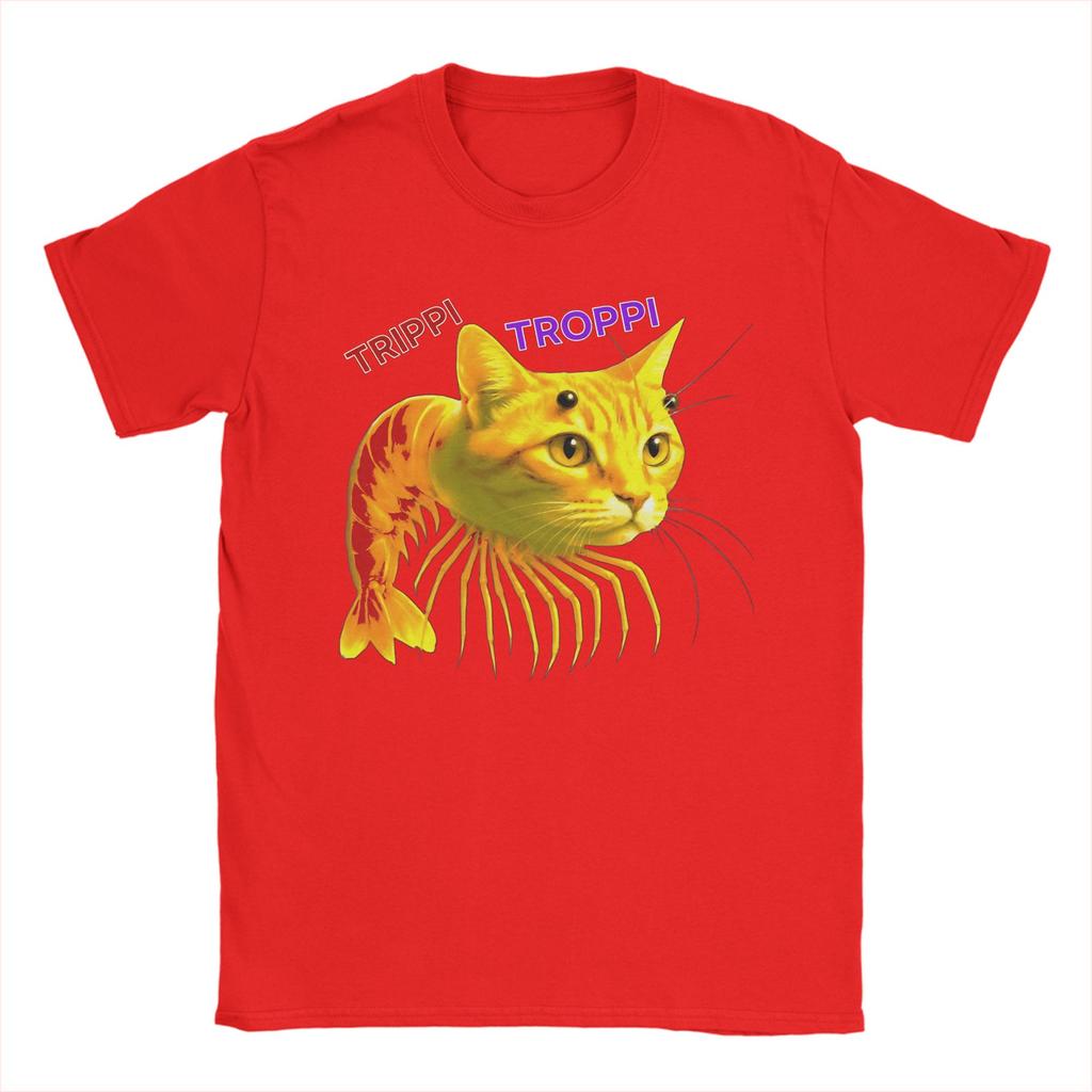 Trippi Troppi  Italian Brainrot Unisex T Shirt  Unique Tees Short Sleeve O Neck T-Shirts Pure Cotton Plus Size Tops