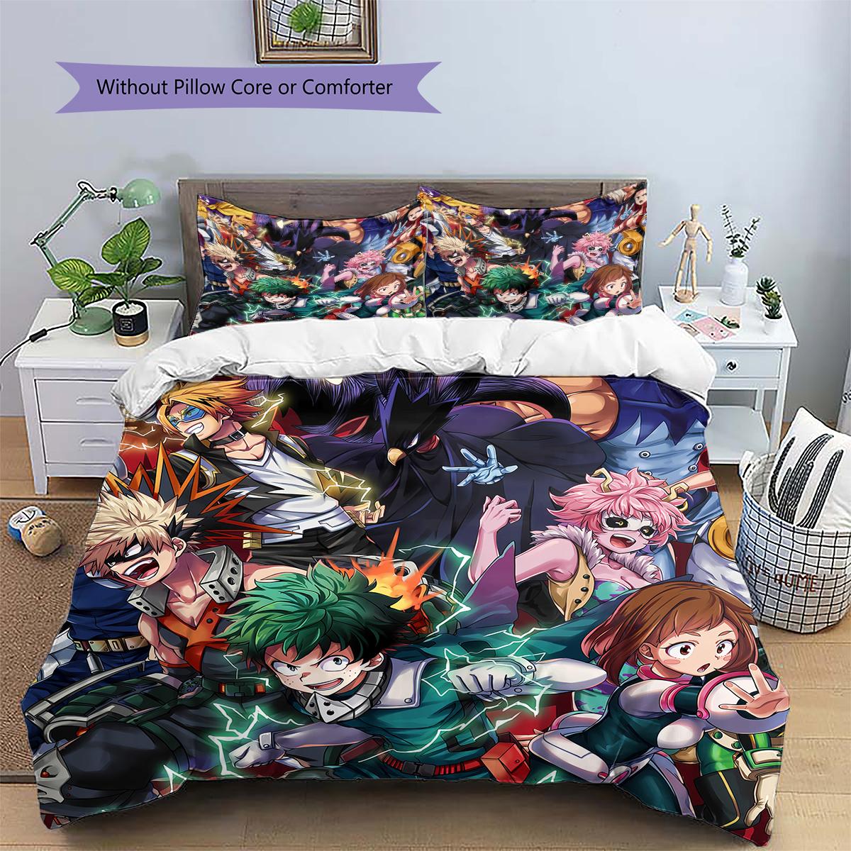

My Hero Academia Poster Duvet Cover & Pillowcases, MHA Fan Bedroom Bedding, Perfect Gift.chl 135x200cm