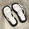 Hochmodische Römersandalen Sommer Damenmode 2025 neu zehenfrei Internet-Berühmtheit super angesagte Plateausandalen