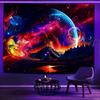 Glowing Tapestries With Cosmic And Fantasy Scenes Uv Reaction Tapestry Background Decoration  Bedroom Party Decoration
