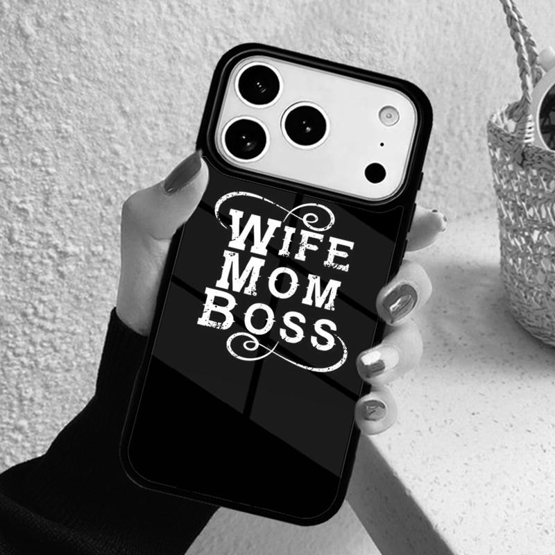 Wife Mom Boss Soft Phone Case For iPhone 17 Air 16 15 14 13 12 11 Pro Max Plus