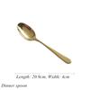 Gold Luxurious Stainless Steel Tableware, Knife, Fork, Spoon, Steak, Fish Dinner, Dessert, Salad, Coffee, Dinning Room