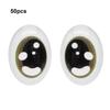 50pcs High Transparency Doll Eyes Accessories Crystal Simulation Glass Eye Patches