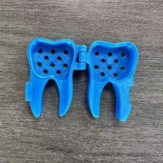 5Pcs Toothbrush Head Box Travel Toothbrush Head Case Tooth-Shaped Protective Box with Lid for Home