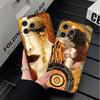 Kiss By Gustav Klimt Art Soft Phone Case for iPhone 16 16E 17 Air 15 Pro Max 14 Plus 13 Mini 11 12 7 Black Cover Back Shell