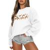 Women's Casual Fashion Round Neck Long Sleeve Halloween Printed Sweatshirt