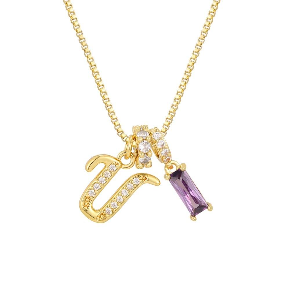 Hypoallergenic Letter Jewelry Adjustable Fashion Pendants Necklace Pendant  for Women Jewelry