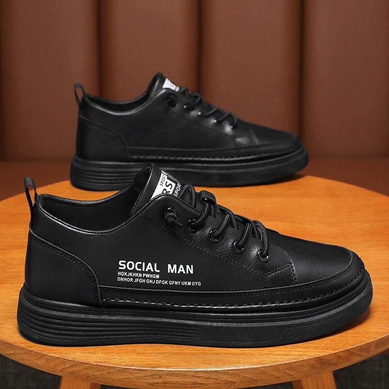 Sommer Herrenschuhe neu atmungsaktiv dünn kleine weiße Schuhe Herren Trend vielseitige Lederschuhe Freizeitschuhe Arbeitsschuhe trendige Schuhe