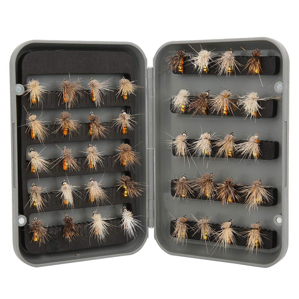 Set of 40 Tenkara Fly Sets, Dry Flies, for Tenkara Fishing, River Fishing, Stream Fishing, and Trout Fishing