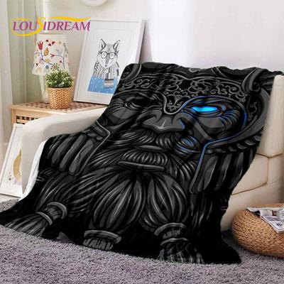 Nordische Wikinger Odin Walhalla Walknute Weiche Decken, Warme Kuscheldecke Bequeme Decke für Picknick Betten Sofa Zuhause Schlafzimmer