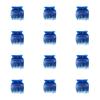 12pcs/set White Hair Dye Perm Insulation Clips Black Hot Roller Super  Professional