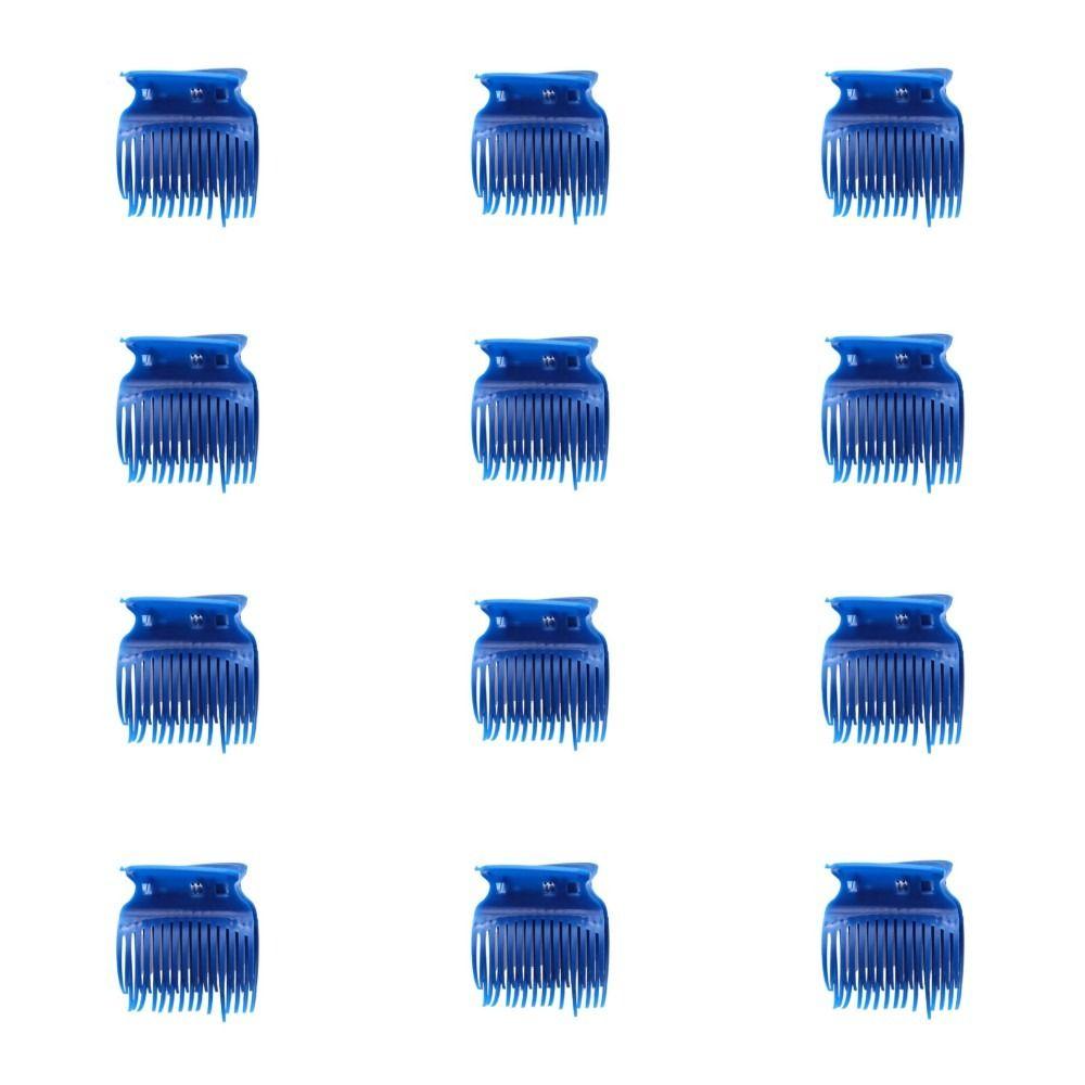 12pcs/set White Hair Dye Perm Insulation Clips Black Hot Roller Super  Professional