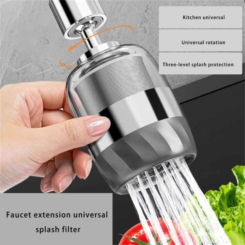 Adjustable Rotating Faucet Extension Guards Filtration Systems for Kitchen Sink Filter Cartridges ABS Construction