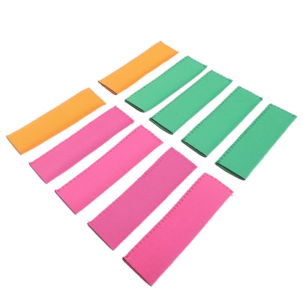 10PCS Ice Pop Sleeves Neoprene Rubber Reusable Ice Stick Cold Insulation Bag for Family Gathering Pa