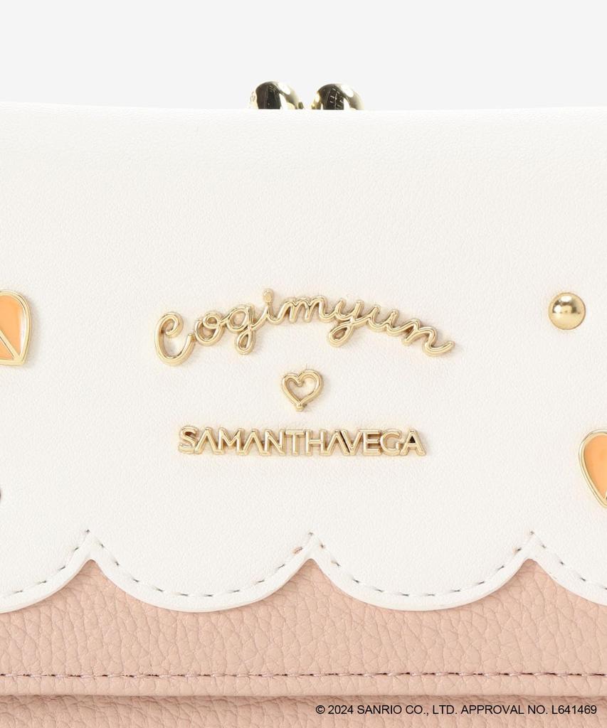 Samantha Vega Wallet Jeweled Folding Wallet for Pink Tri-fold [Kogimyun Collection] Women,