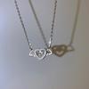 Exquisite Bling Silver Color Tassel Star Moon Necklace For Women Clavicle Chain Woman Jewelry Birthday Gift Accessories