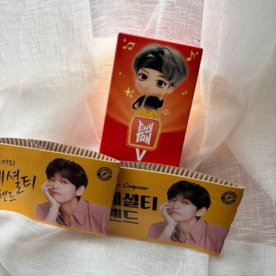 [USED] BTS V Figure with Cup Holder, McDonald's Collaboration, Korea Exclusive
