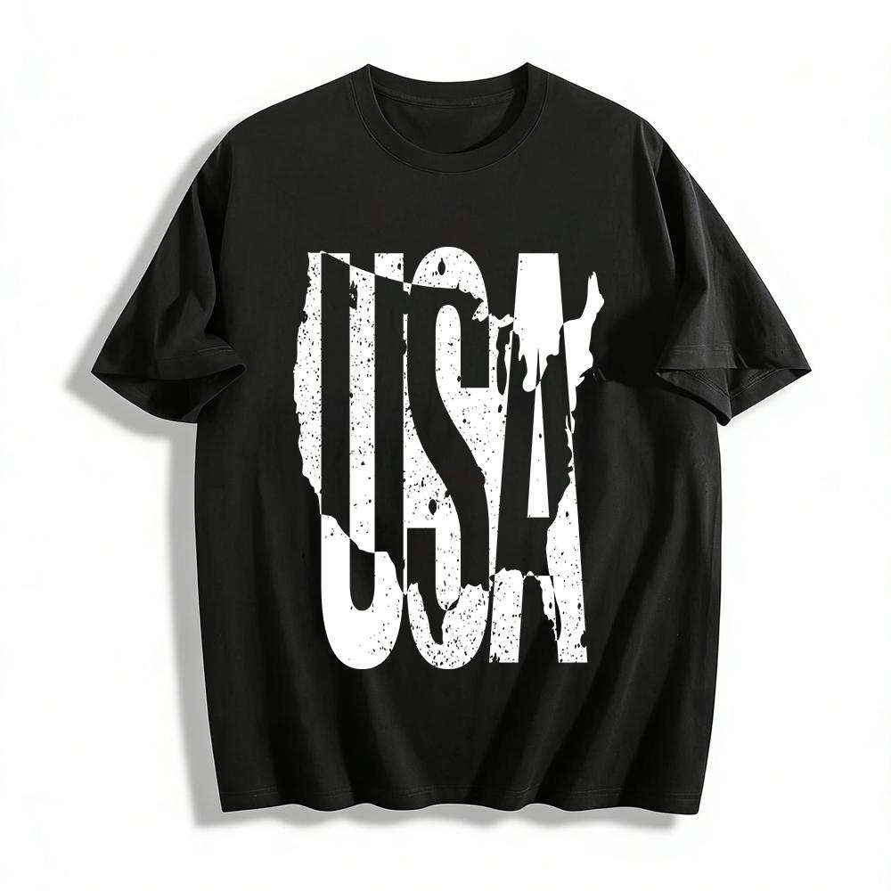 Blank Print Casual T-Shirt Unisex Loose Fit Comfortable Basic Top Pure cotton T-shirt XXS