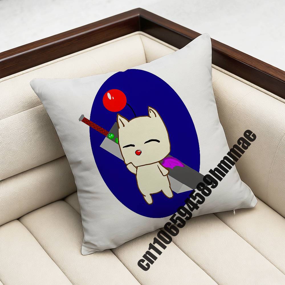 For M-Moogle C-Chocobo V-Vivi Throw Pillow Case Sham 45X45Cm 35X35Cm Square Bedroom Pillowcase Cushion Cover