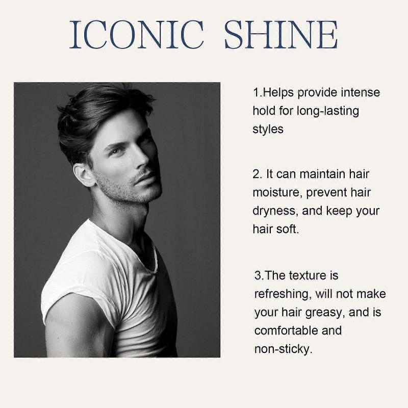 Hoegoa Styling Gel Men's Styling Gel Wax Hair Gel Styling Back Hair Gel