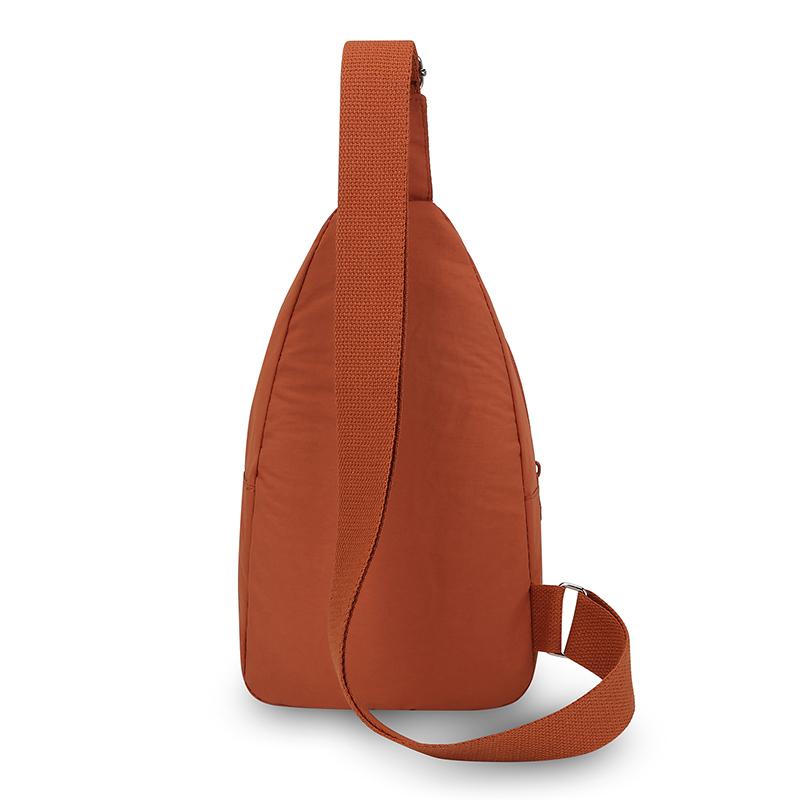 Borsa a petto di grande capacità Stile coreano semplice Zaino a tracolla da donna Nylon casual da esterno Monospalla