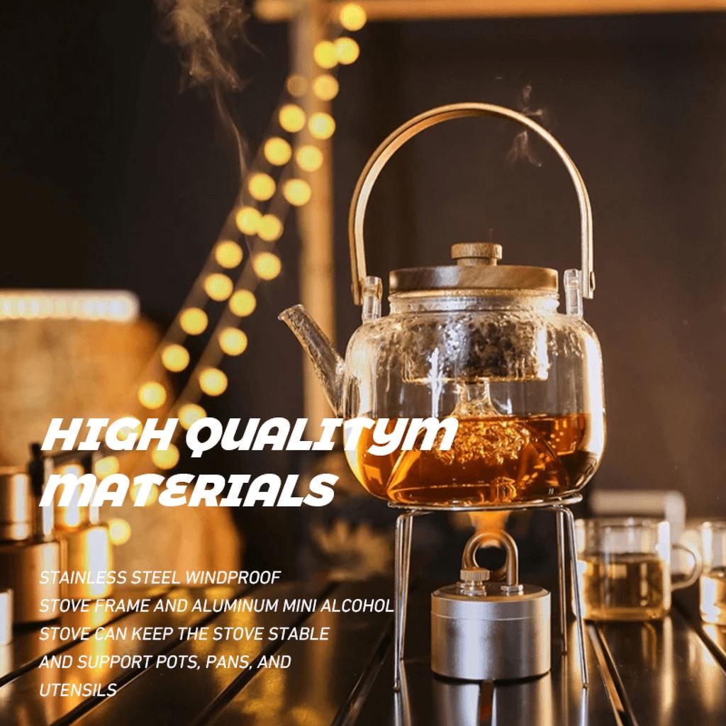Outdoor Portable Gasification Stove Windproof Camping Liquid Cassette Stove Stove For Boiling Tea And Boiling Water Picnic Stove
