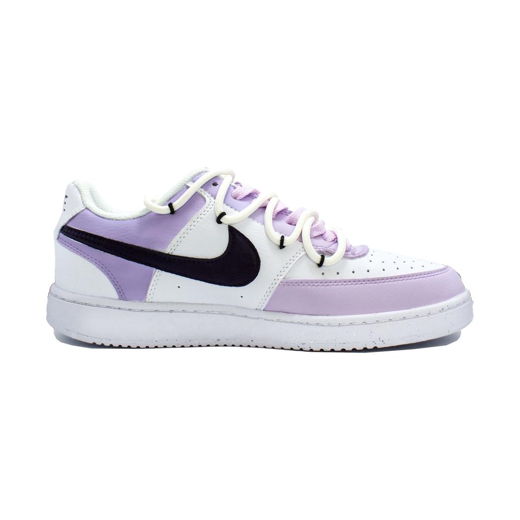 Nike Court Vision 1 Ink Dyed Galaxy Abrasion Resistant Low Top Skateboard Shoes Unisex Purple DH2987-101(Team1308-)