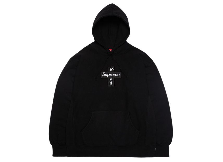 Supreme Cross Box Logo Hooded Sweatshirt