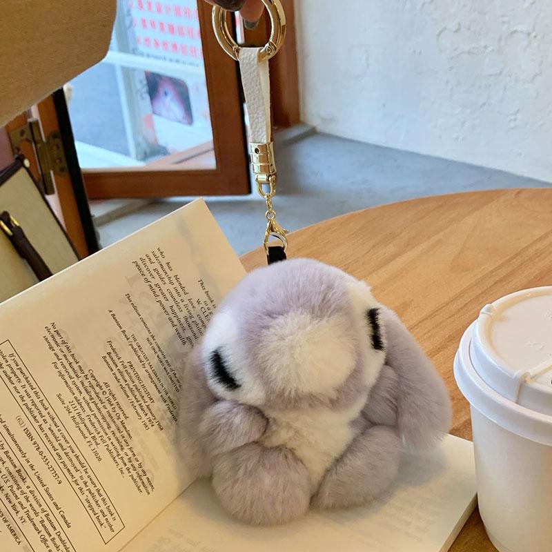 Lovely and Cute Koala Rex Rabbit Fur Cute Doll Plush Cartoon Character Car Keychain Pendant Bag Pendants