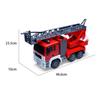 1:20 Big Remote Control Fire Truck Spray Toy Car RC Fire Truck with Working Water Pump Shoots and Squirts Water Toys for