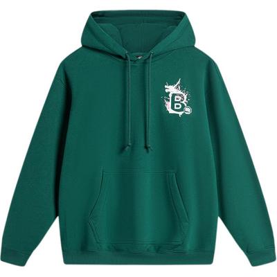 Li Ning Anti-Five Series Comfortable Casual Simple Hooded Loose Sweatshirt Men Sweatshirt Lush-Green AWDU381-4