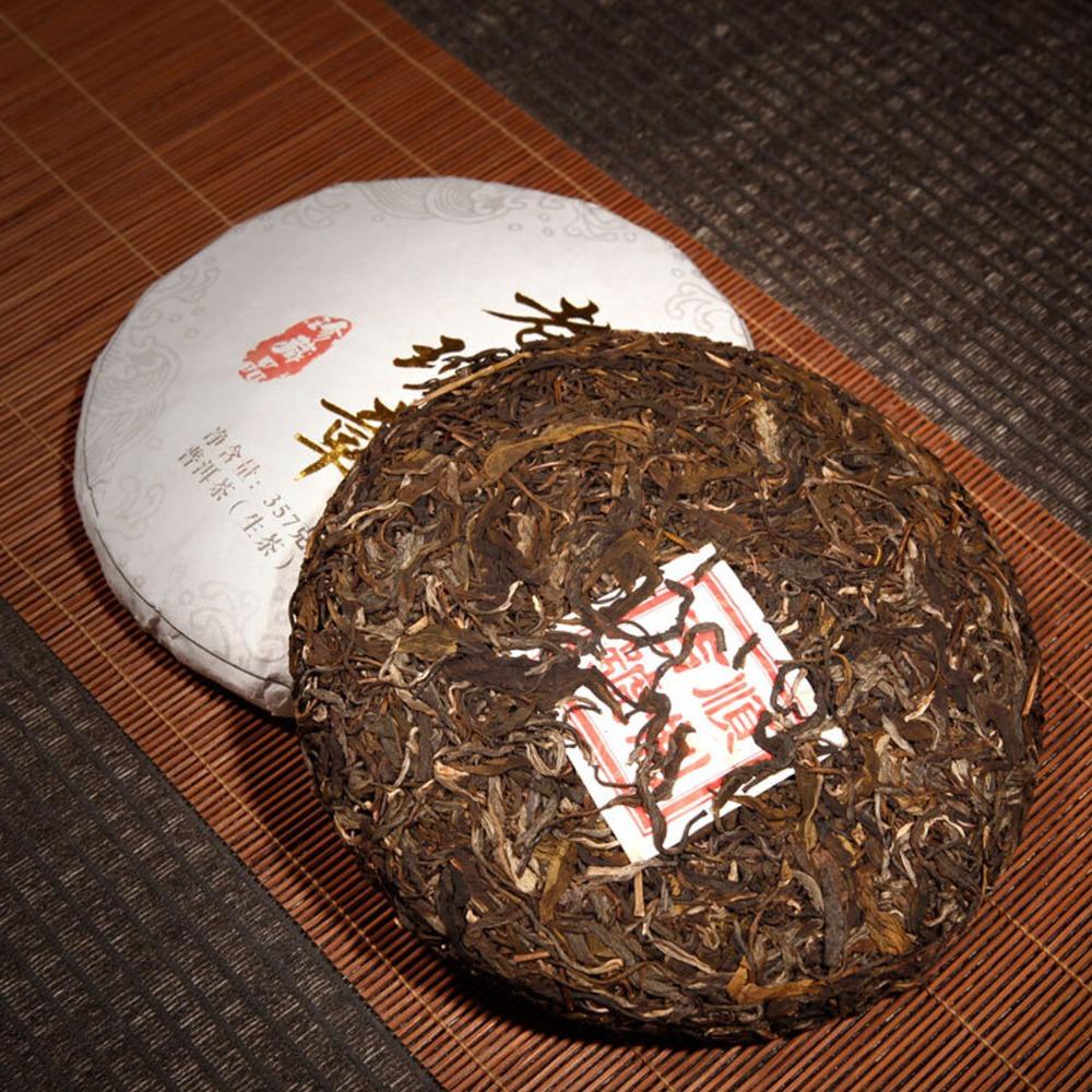 Yunnan Pu Erh Tea 357g Raw Pu Erh Cake Handmade Ancient Tree Premium Loose Leaf