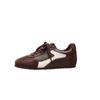 Retro Contrasting Color Splicing Flat-bottomed German Training Shoes Women's 2025 New Comfortable and Lightweight Small Casual Sports Forrest 
