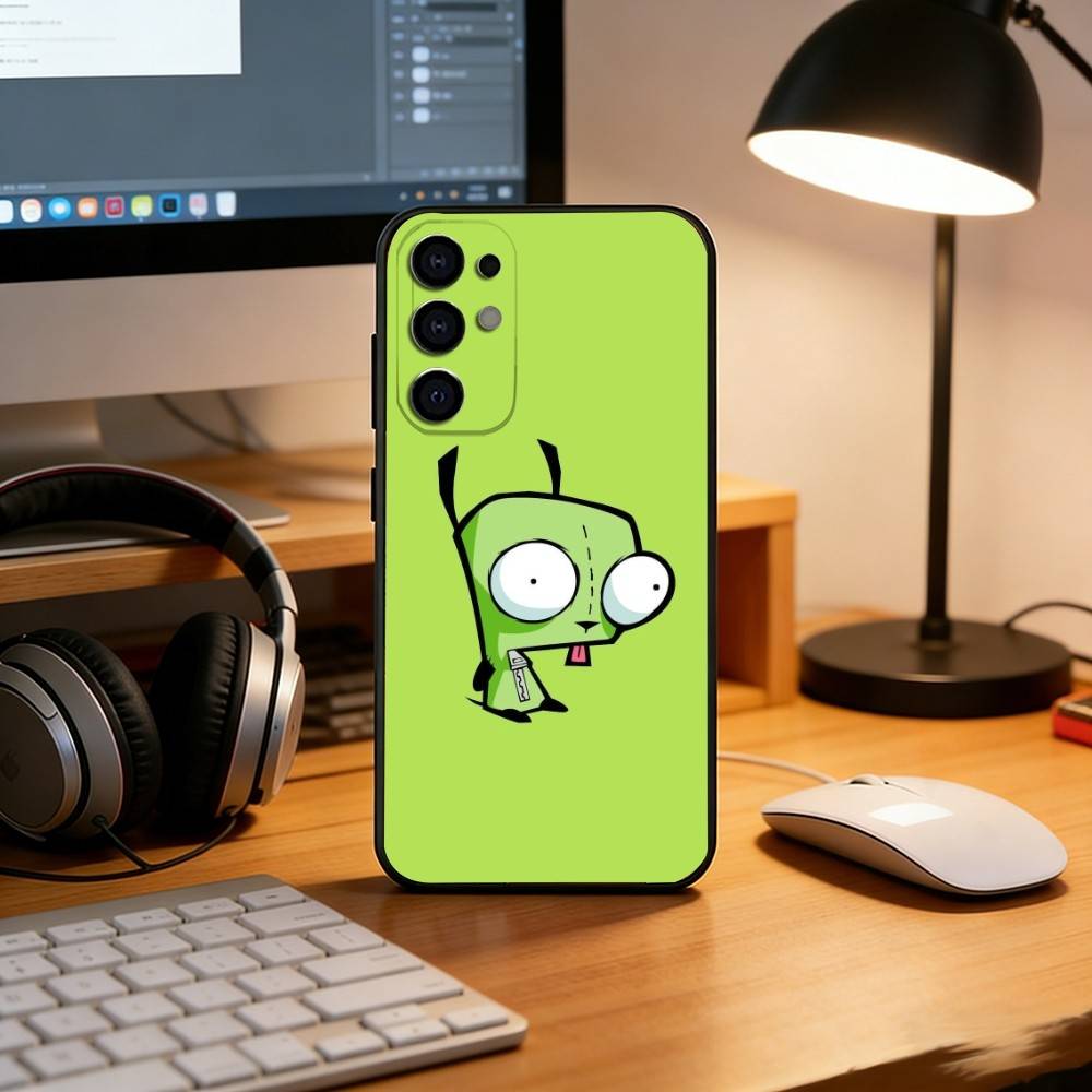 C-Cartoon G-Gir Phone Case Black Silicone Soft For Samsung S25,S24,S21,S22,S23,S30,Ultra,S20,Plus,Fe,Lite