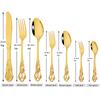 12 Stück Speisegabel Vintage Gabel Besteckset Edelstahl Besteckset Königsgold Silberbesteck Abendessen Dessertgabeln Geschirrset