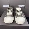 Herren Dark Vollnarbenleder Low-Top Skate-Schuhe - Unisex Klassisch & Trendig