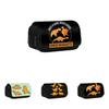 Dinosaur Chicken Nugget Double Layer Pencil Case With Nylon Material For Students And School Supplies