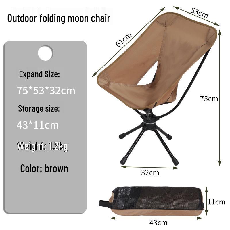 Outdoor Camping Foldable Aluminum Chair with Backrest and Umbrella
