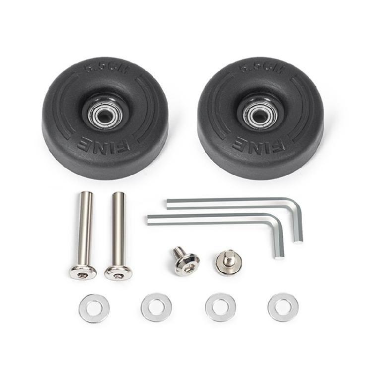 2PCS Plastic Suitcase Replacement Rollers Quiet Wheels Easy Install Assembly Practical Travel Luggage Casters