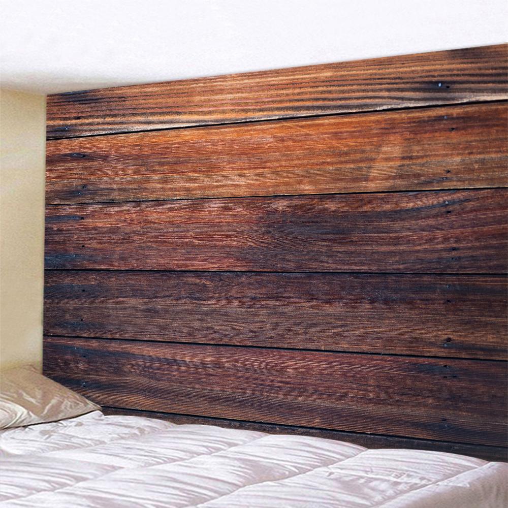 

Гобелен в стиле ретро с текстурой древесины, геометрический гобелен, прикроватный настенный богемный фон, ткань, эстетическое украшение для комнаты, домашний декор 100X75CM